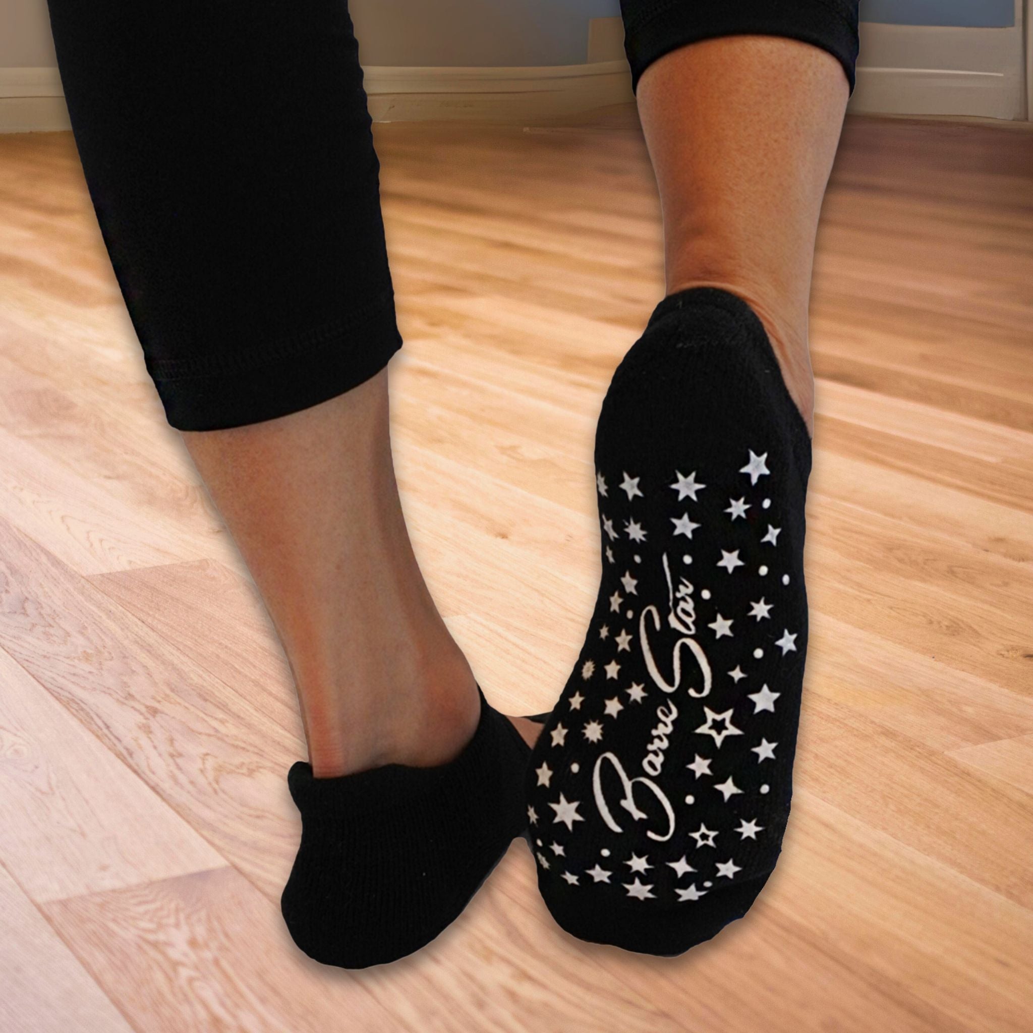 Barre Star™ Yoga Grip Socks -  Non-Slip Socks for Barre, Yoga, Pilates, and Fitness. 2-Pack